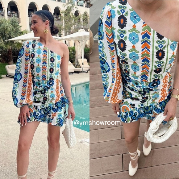 MANGO Cotton printed dress - Picture 1 of 6